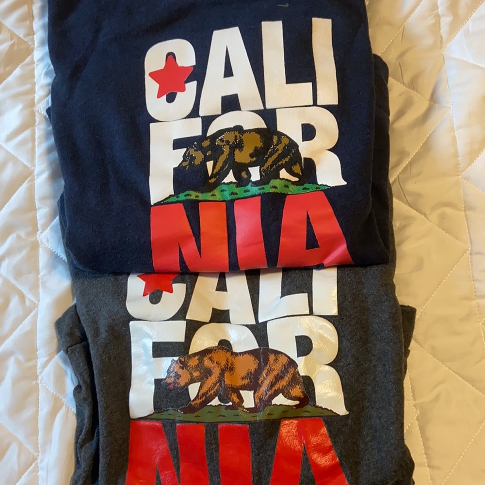 two cali hoodies